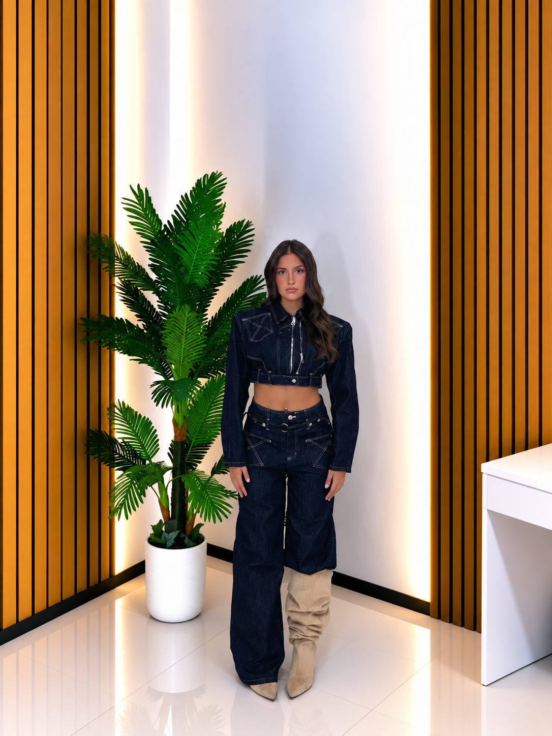 Completo Denim Urban Chic