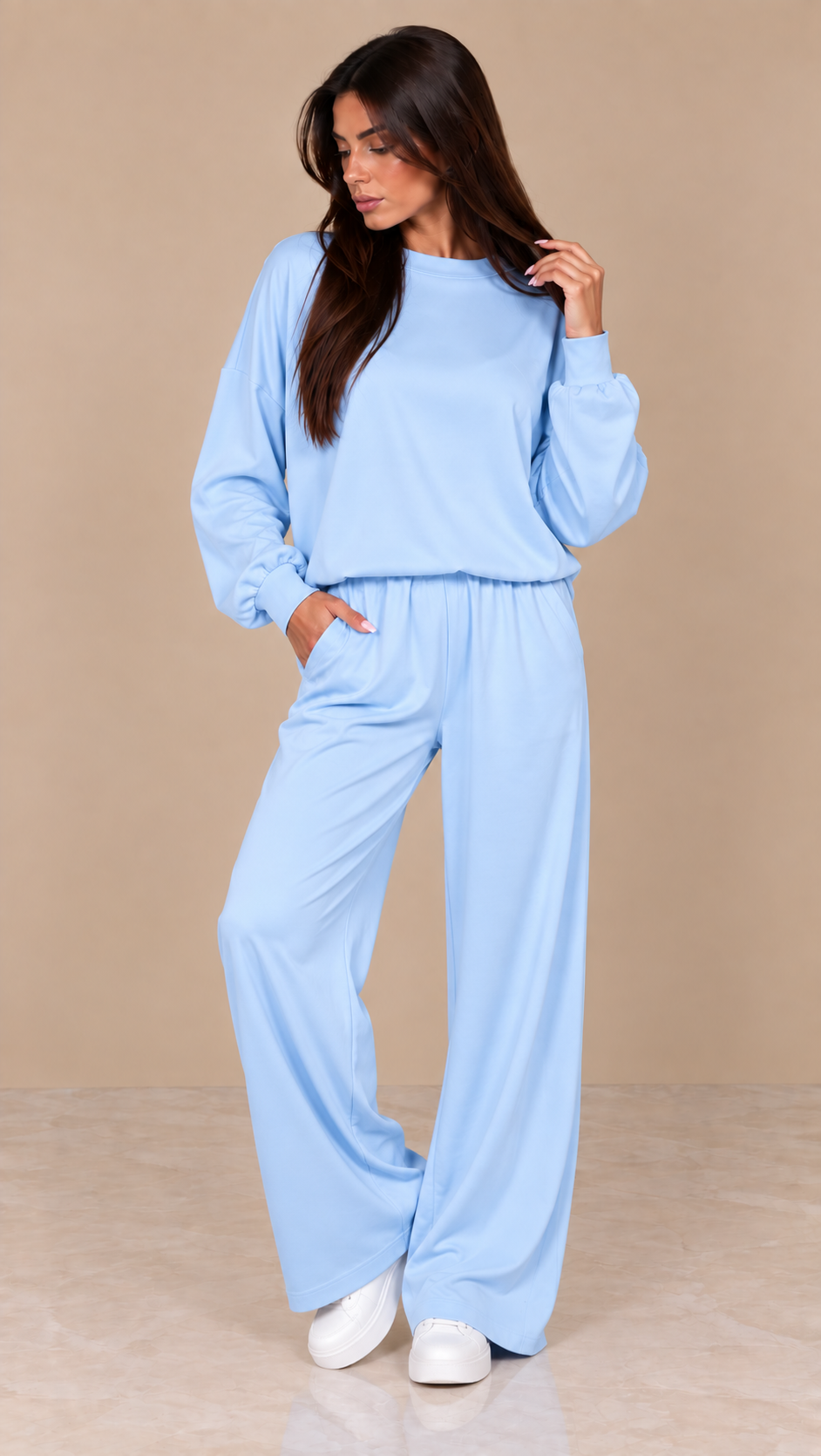 Tuta Soft Essential azzurro
