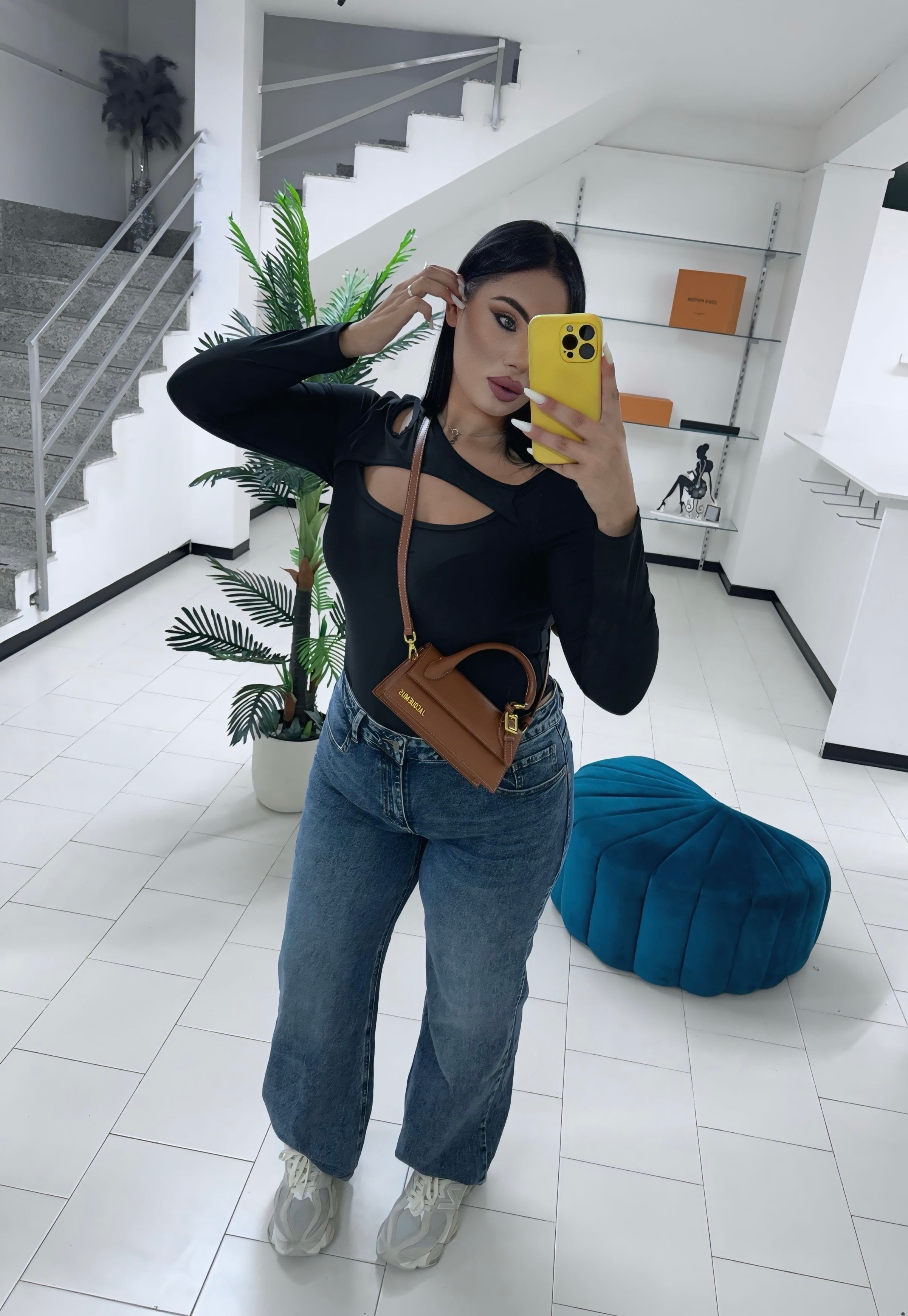 Jeans curvy palazzo