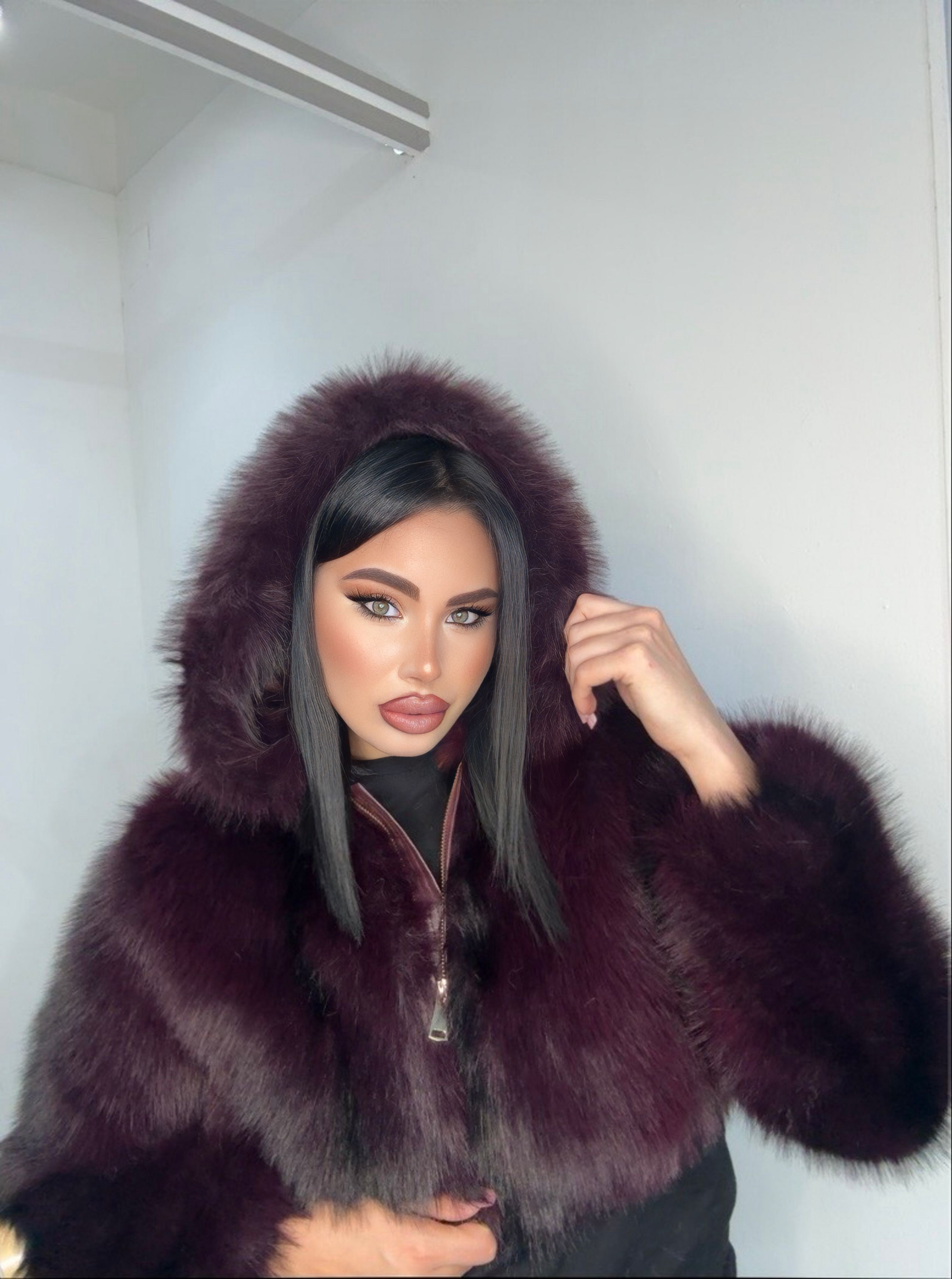 Pelliccia Dalila bordeaux