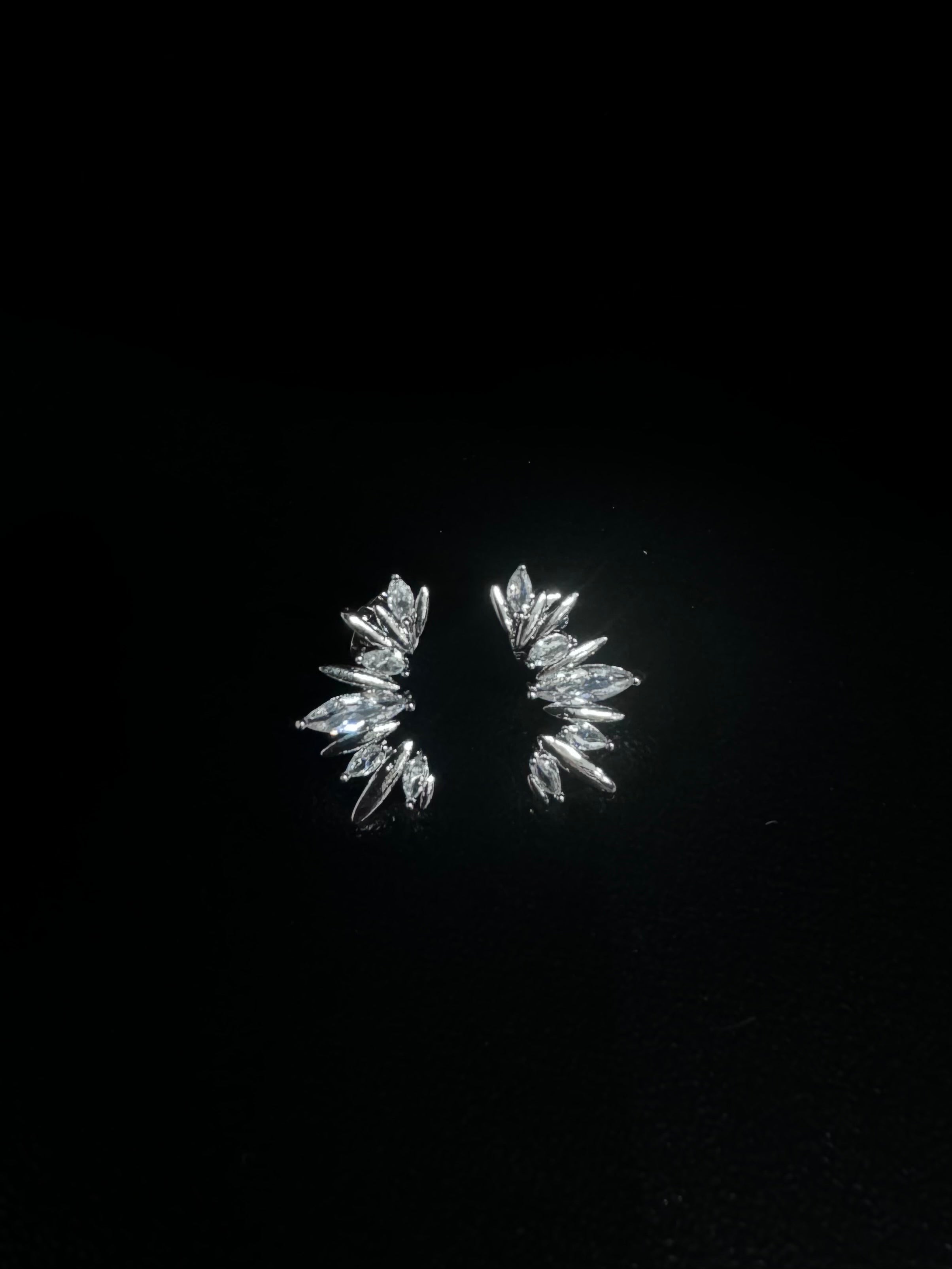 Orecchino diamond argento
