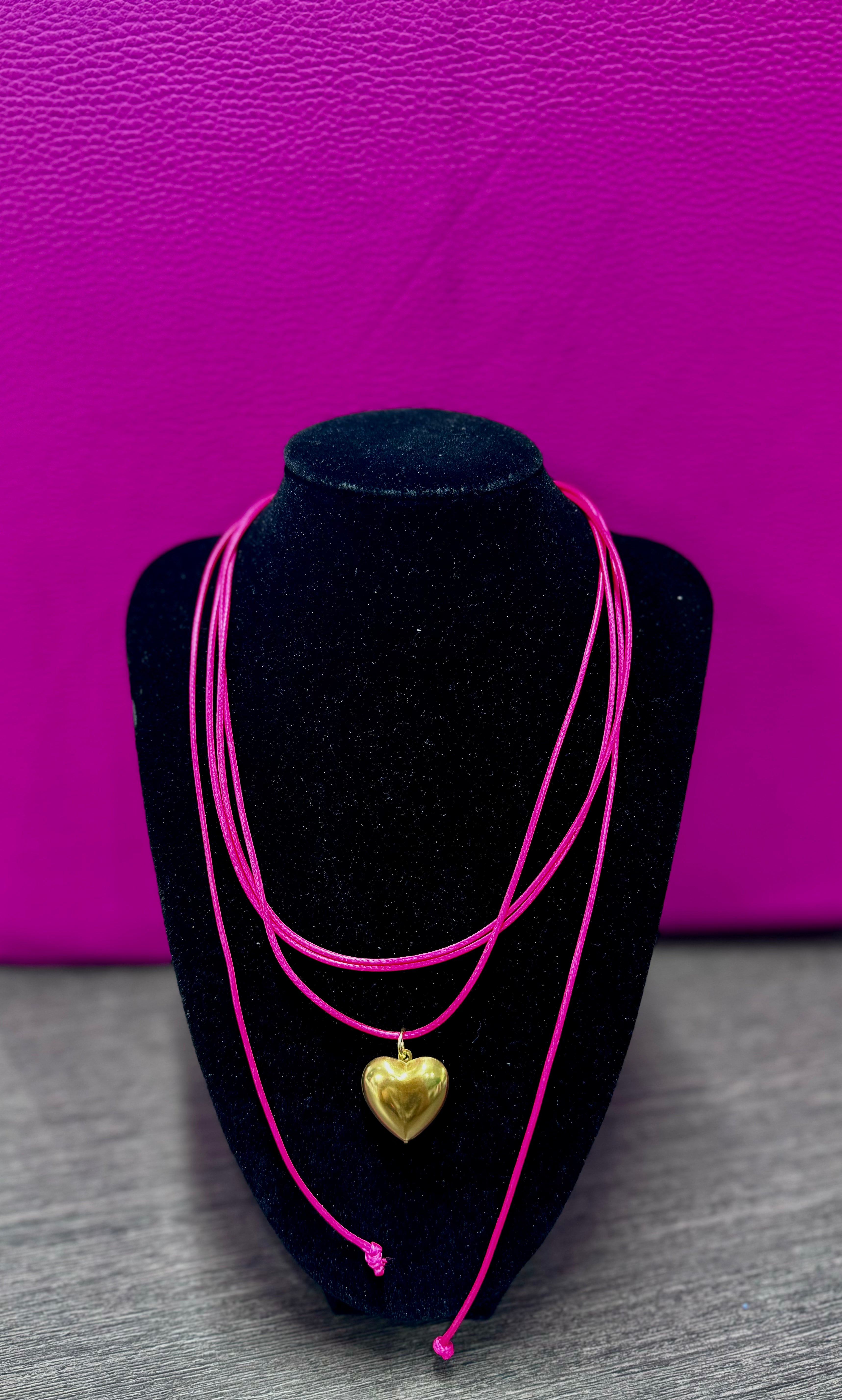 Collana choker cuore