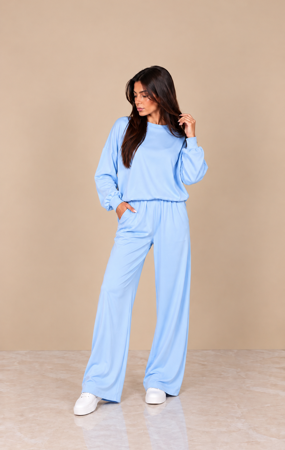 Tuta Soft Essential azzurro