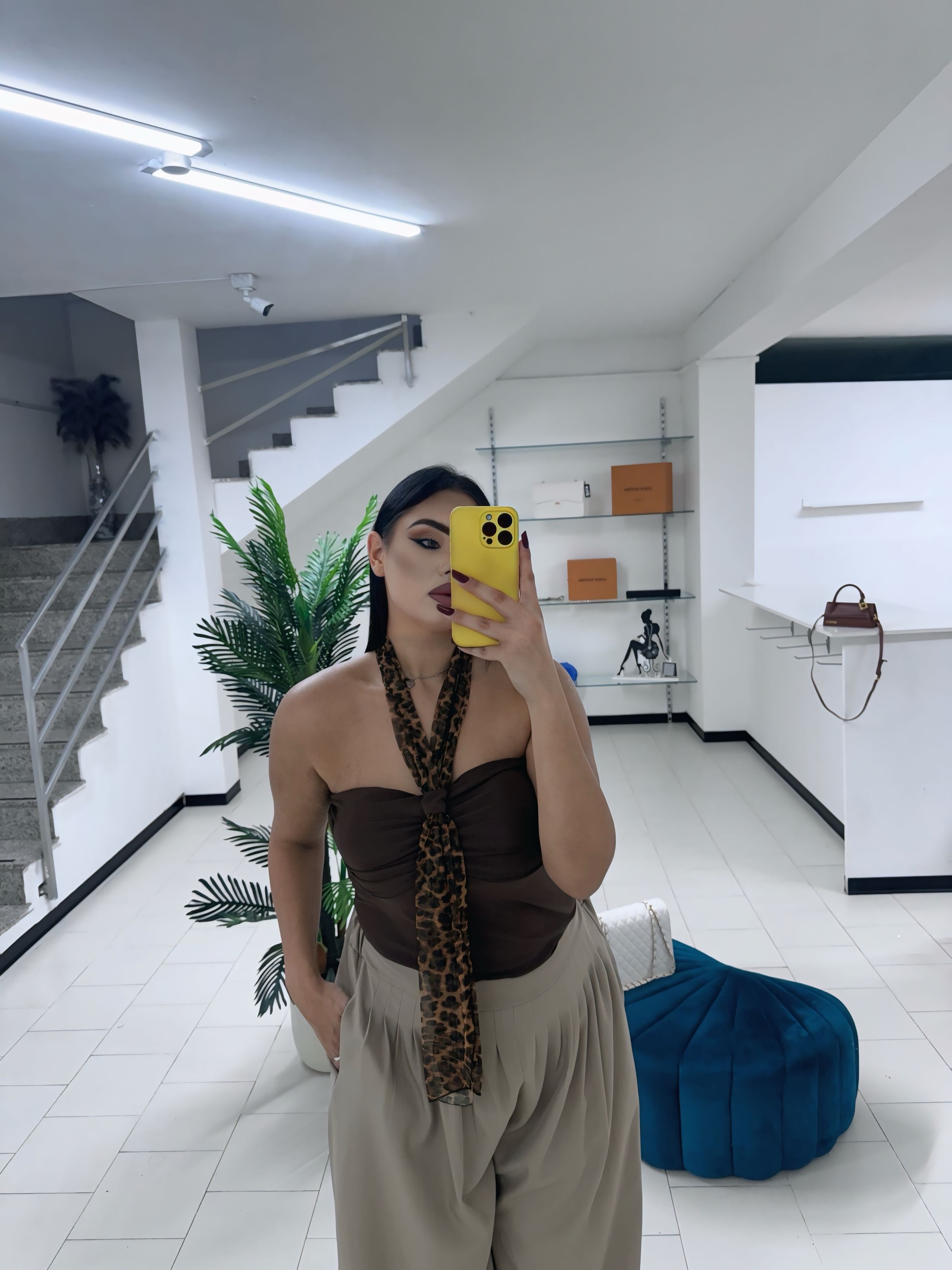 Body Leopard marrone