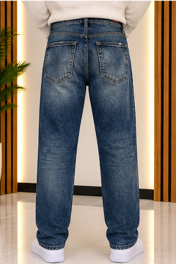 Jeans Straight Fit Sabbiato